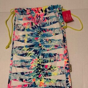 Lilly Pulitzer Colorful Drawstring Bag